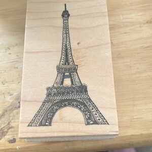 Eiffel Tower Wooden stamp
